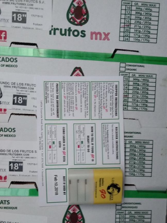 Etiquetado de cajas de exportación
